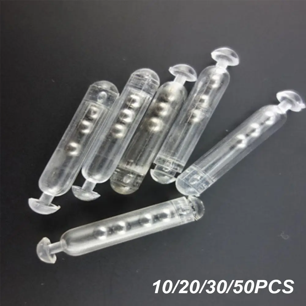 10 Uds sonajeros de pesca insertar tubo agitar atraer corbata atar barra de sonido cebos herramientas S M L