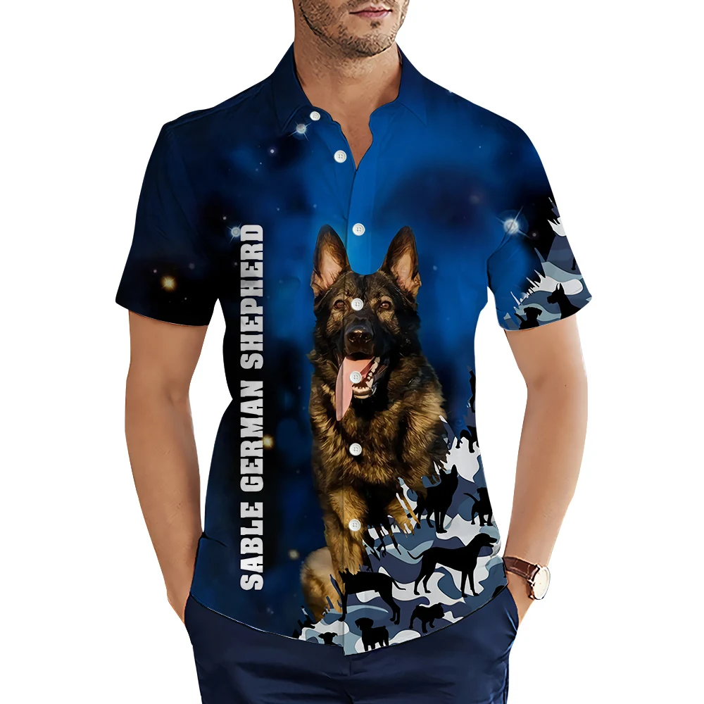 HX Camicie da uomo di moda Animale Cane Rottweiler Mostrami i tuoi Pitties Camicia casual stampata in 3D Camicie estive per uomo Camisas