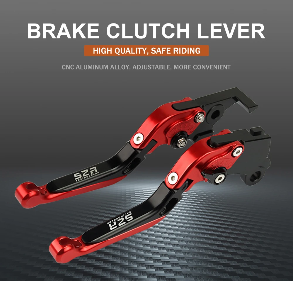 CNC Aluminum Clutch & Brake Lever Set For KTM Duke 125 200 390 (2013-2023) - Orange/Black Anodized