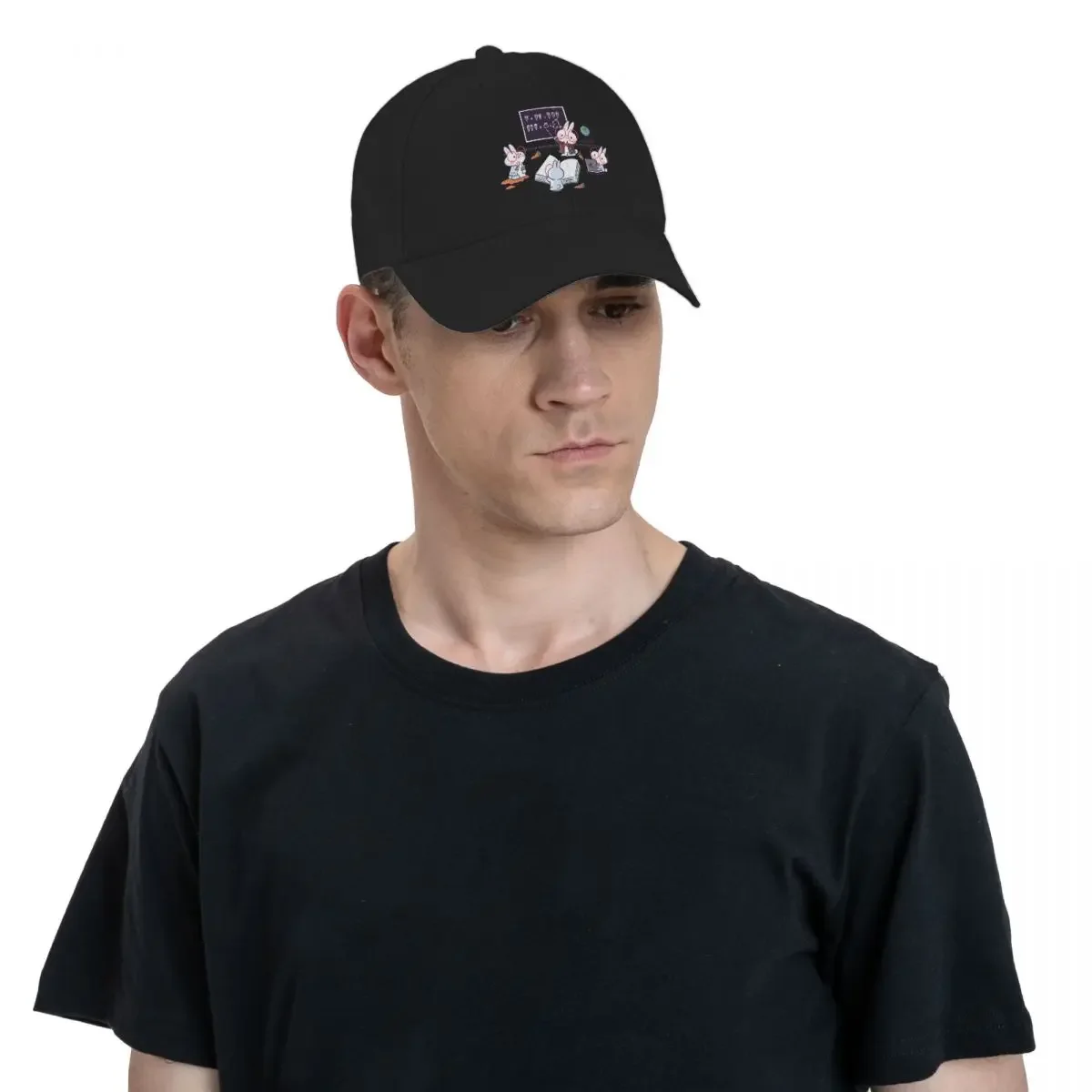 Gorra de béisbol de conejo de ciencia para hombre y mujer, gorra personalizada, gorras de moda