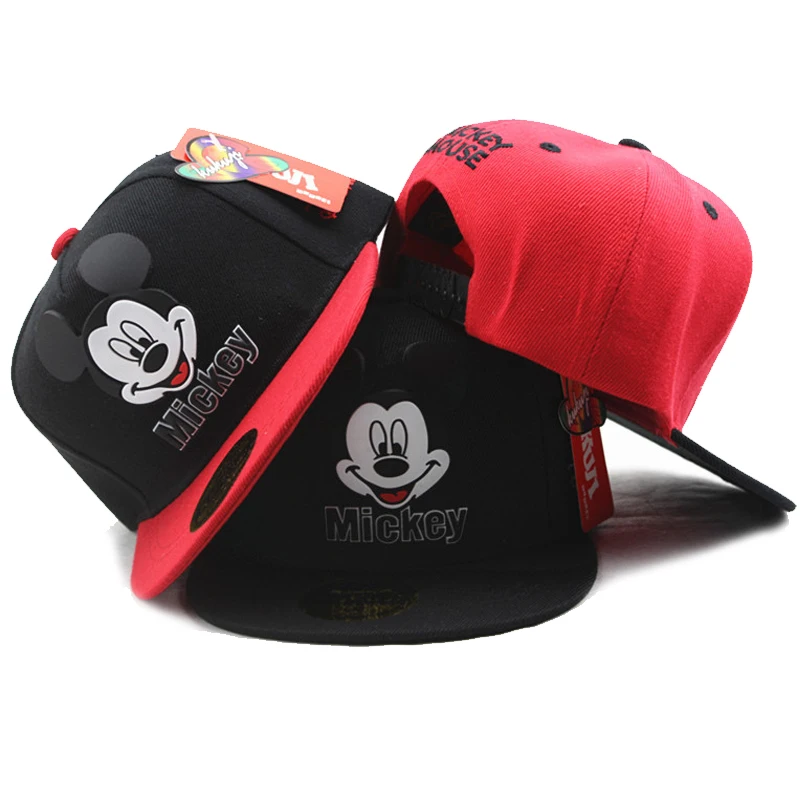 Disney Mickey Mouse Hat Disney Boy Girl Baseball Cap Fashion Children Hip Hop Caps Kids Snapback Breathable Hats Spring Summer