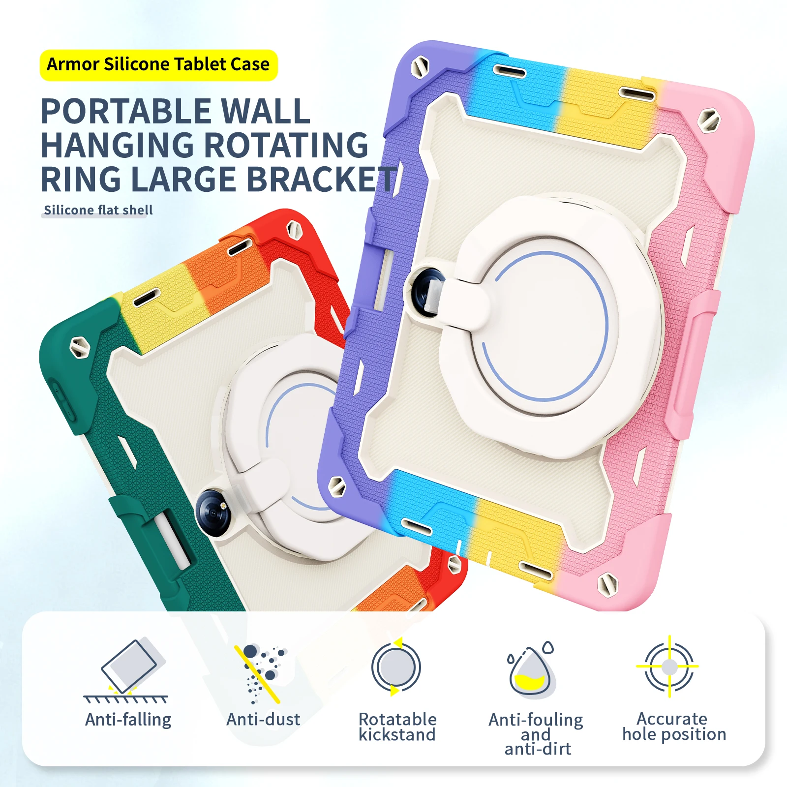 Armor Rugged Tablet Case For OnePlus Pad 2023 11.61 inch Heavy Duty Stand Cover With 360 Rotating Handle Grip Shockproof Protect