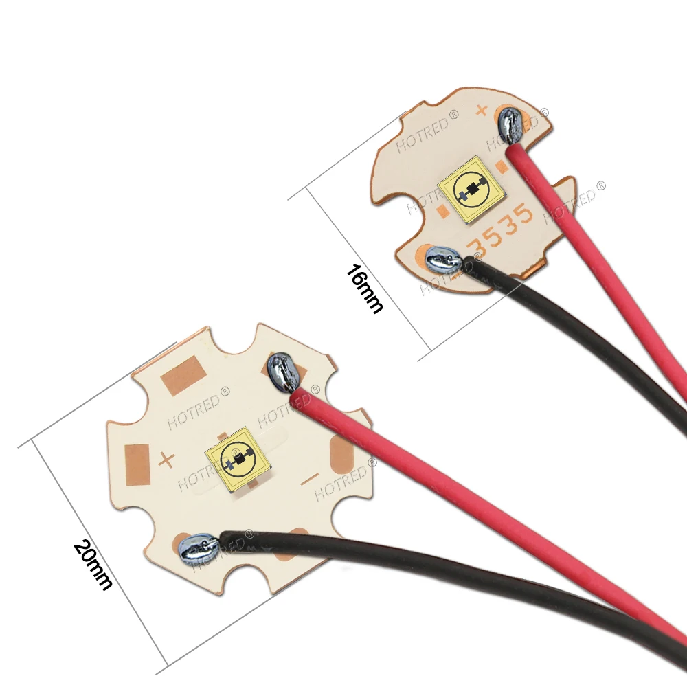 UVC LED Diyot 3535 254nm SMD Yayan Çip 0.6W UV 250nm-260nm DC5-7V Yüzey Dezenfektan Sterilizasyonu için Ultra Violet Lamba
