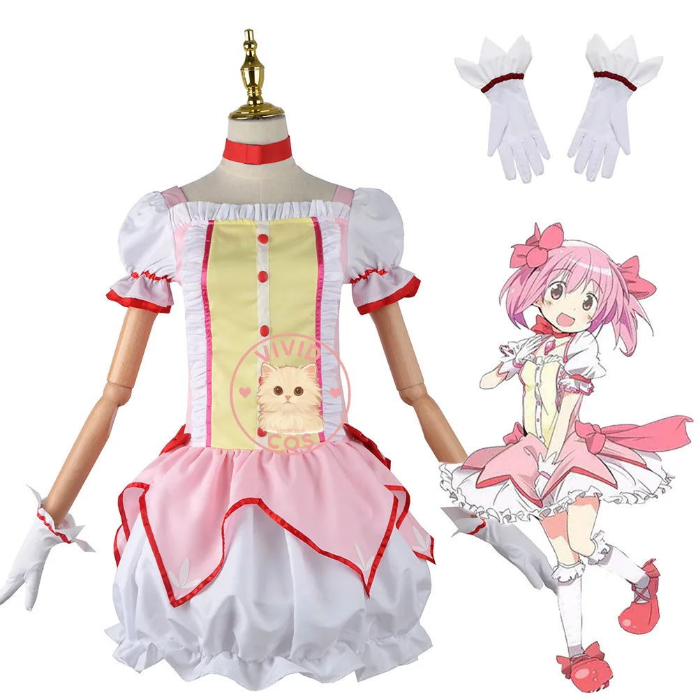 Puella Magi Madoka Magica Madoka Kaname Homura Akemi Sakura KyoukoSakura Kyouko conjuntos de disfraces de Cosplay conjunto completo de ropa para mujer
