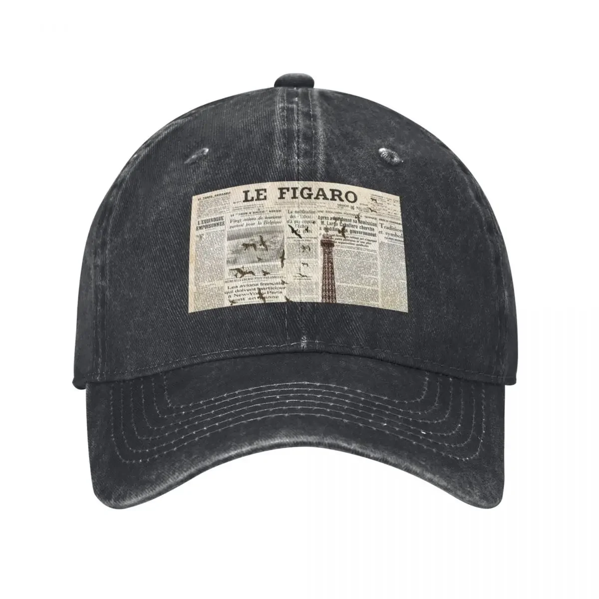 Figaro Paris Newspaper Baseball Cap Sun Hat For Children hard hat Hip Hop Golf Hat Man Baseball For Men Women's