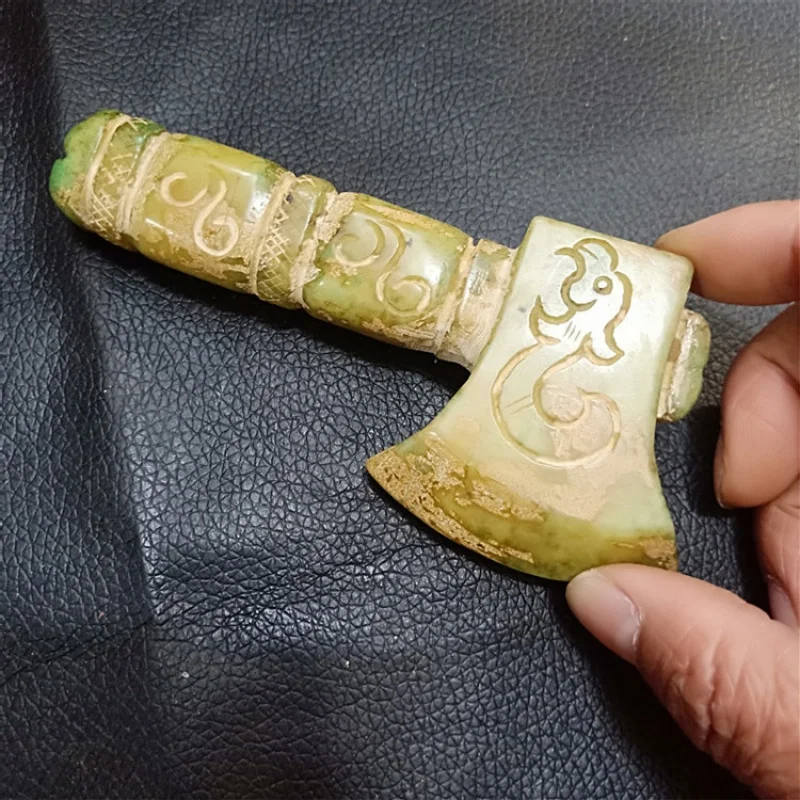 Antique Axe mão peças ornamentos, artesanato antigo, Jade e Xiuyan, fornecimento por atacado