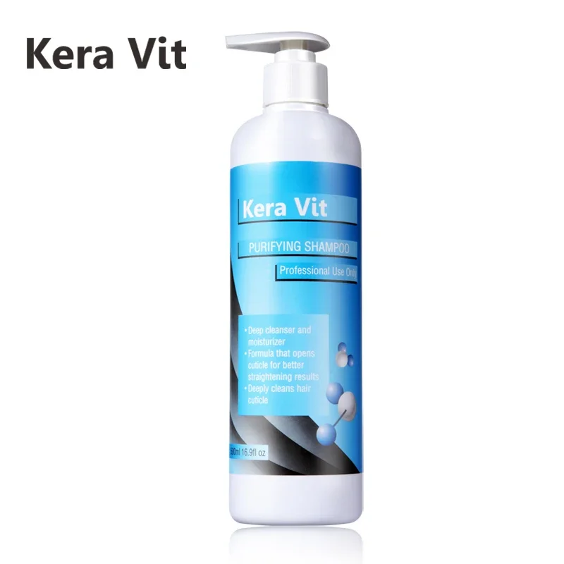 KeraVit Professional Care Hair Straightening Treatment Purifying Shampoo 500ml Deep Clean Hair Shampoo