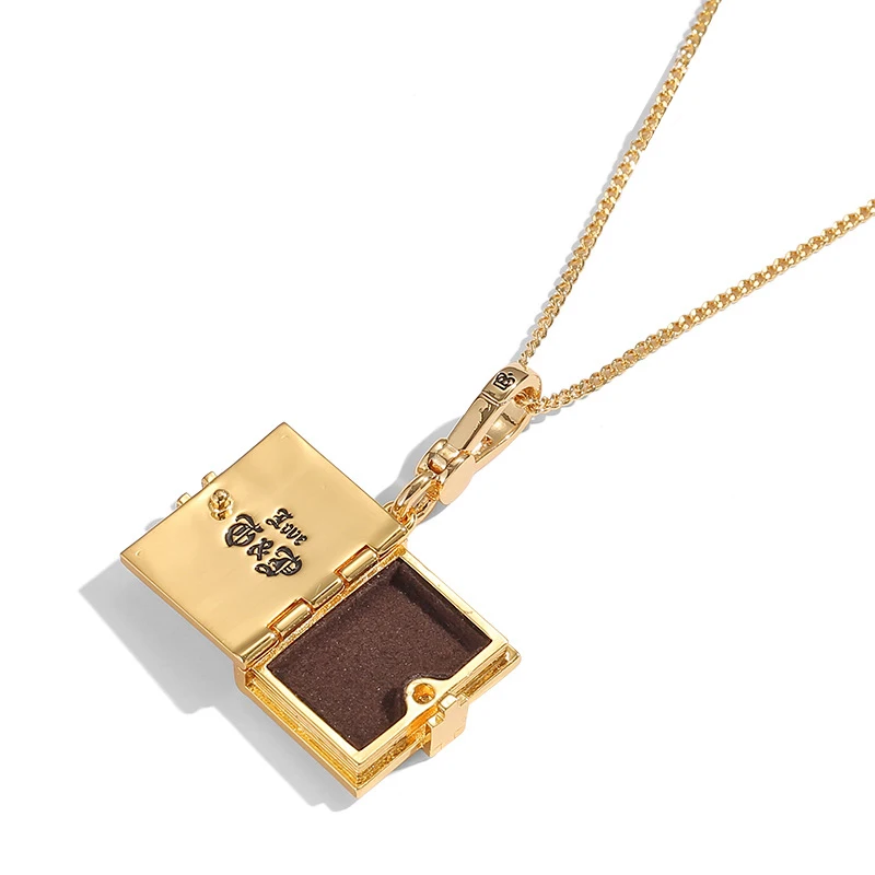 1 قطعة المينا الملونة الصقيل ماجيك كتاب قلادة ، إلكتروني طباعة سترة تصميم مذكرات كتاب المفاتيح ، فتاة حقيبة قلادة ديكور قلادة