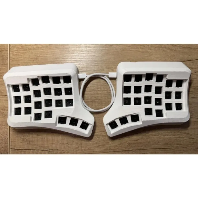 Mifuny Velvet V3 مجموعة لوحة المفاتيح المقسمة المخصصة القابلة للتبديل السريع MXaxis تدعم قارورة مفتاح تبادل اليد اليسرى واليمنى مجموعة لوحة المفاتيح DIY بها بنفسك #5