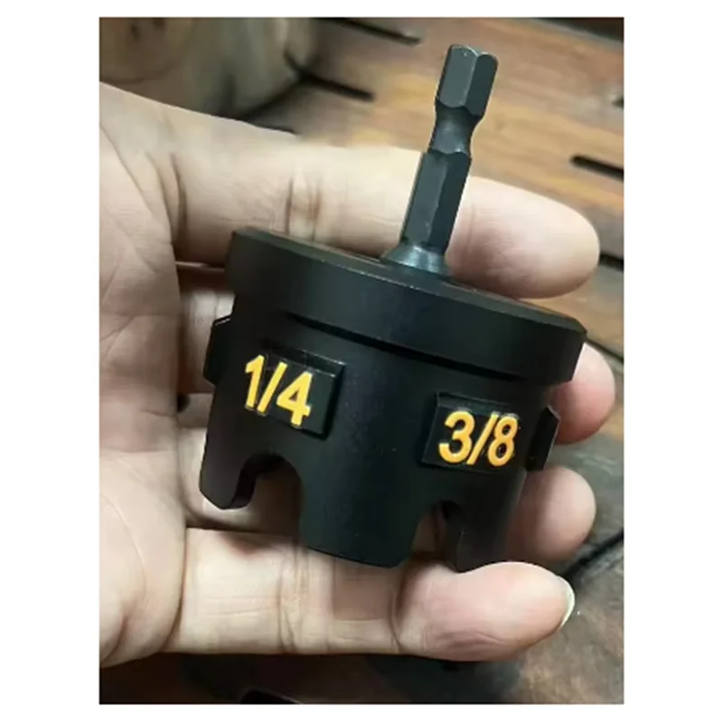 A84E-Strumento estrattore per rimozione bulloni per attacco trapano con cerniera dado per rimozione dadi e bulloni, per chiavi a bussola per rack per condutture