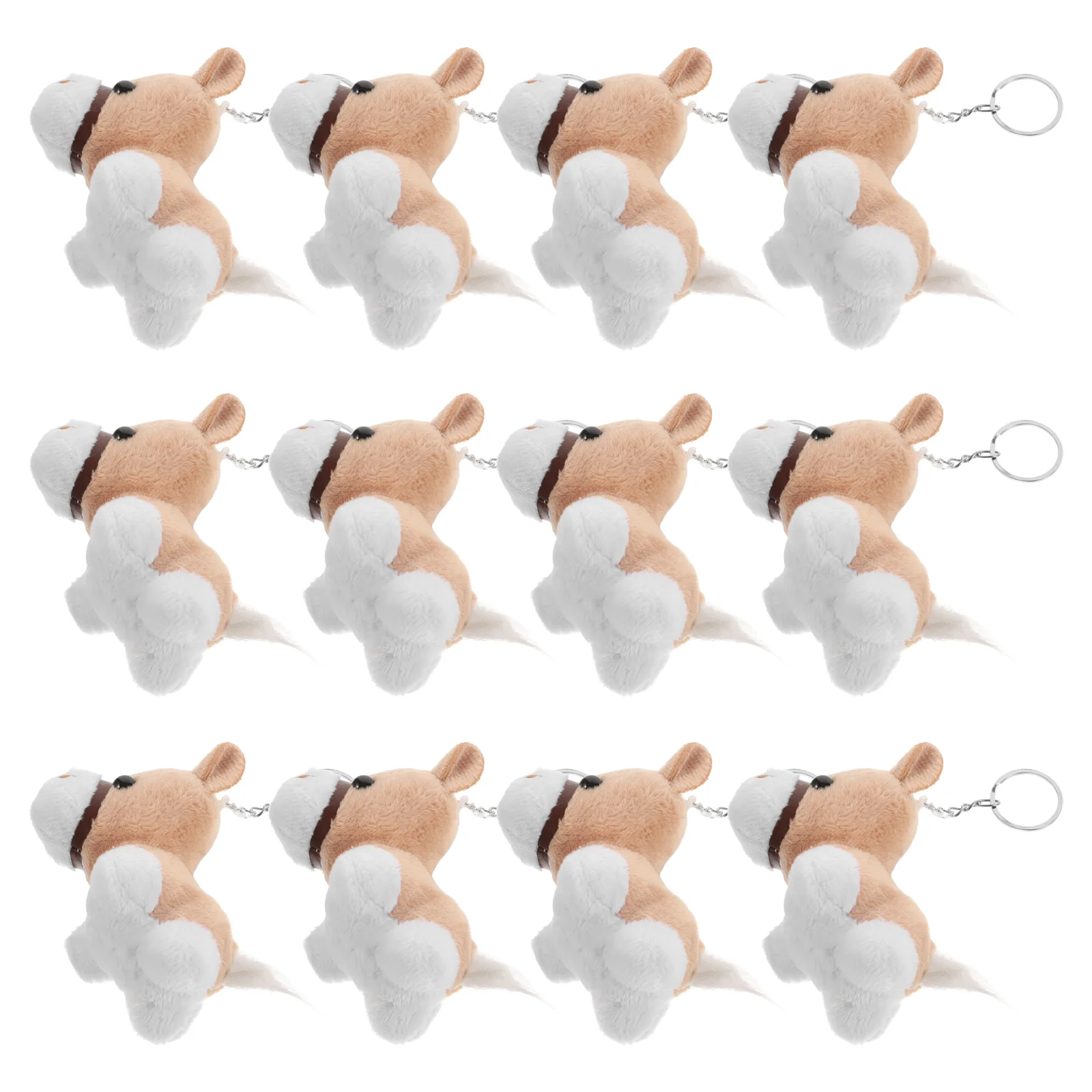 

12 Pcs Soft Horse Stuffed Animals Adorable Keychain Hanging Decor Creative Cartoon naments Cute Key Chains For Pendant