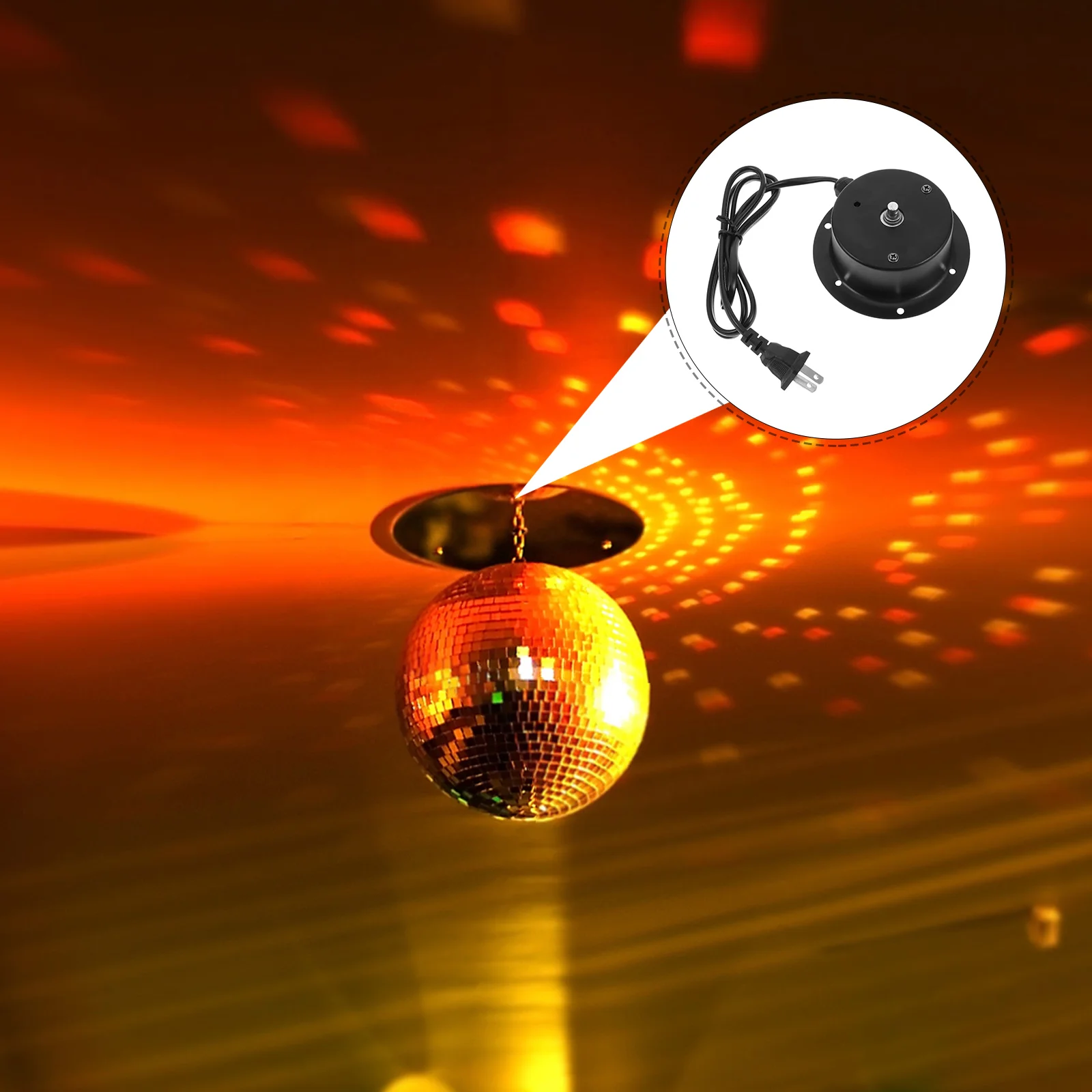 Stage Lighting Motor Rotating for Wind Chimes Major Slow Display Disco Ball Plastic