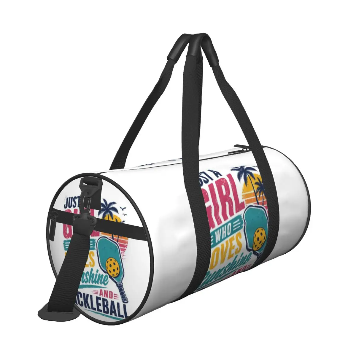 Hot Sale Just A Girl Who Loves Sunshine And Pickleball Woman Player Travel bag Concert Tour Hiking Duffel