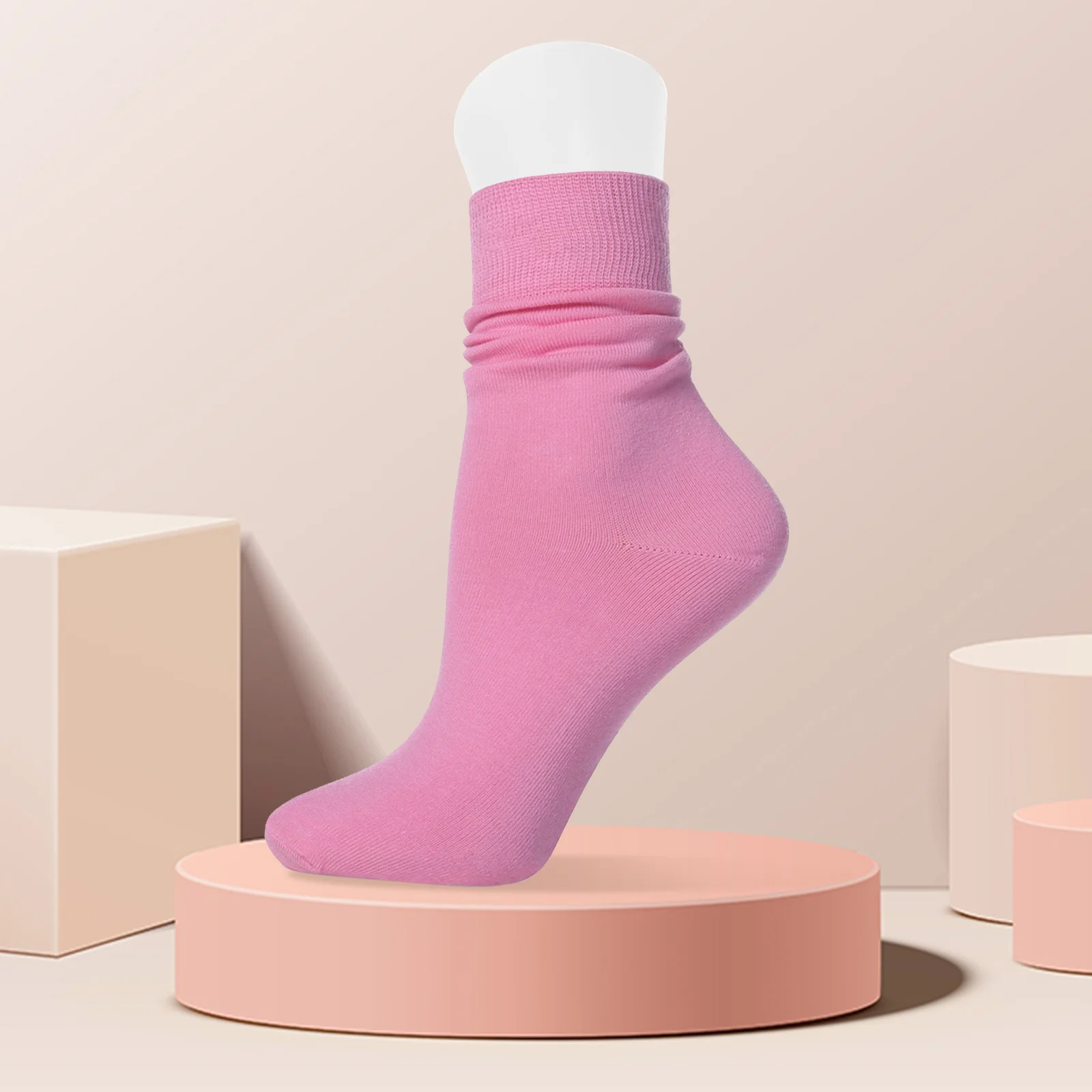 

2Pcs Female Shoes Sock Display Plastic Foot Stand Lightweight Shoe Holder Support for Socks Booties and Shoes Display