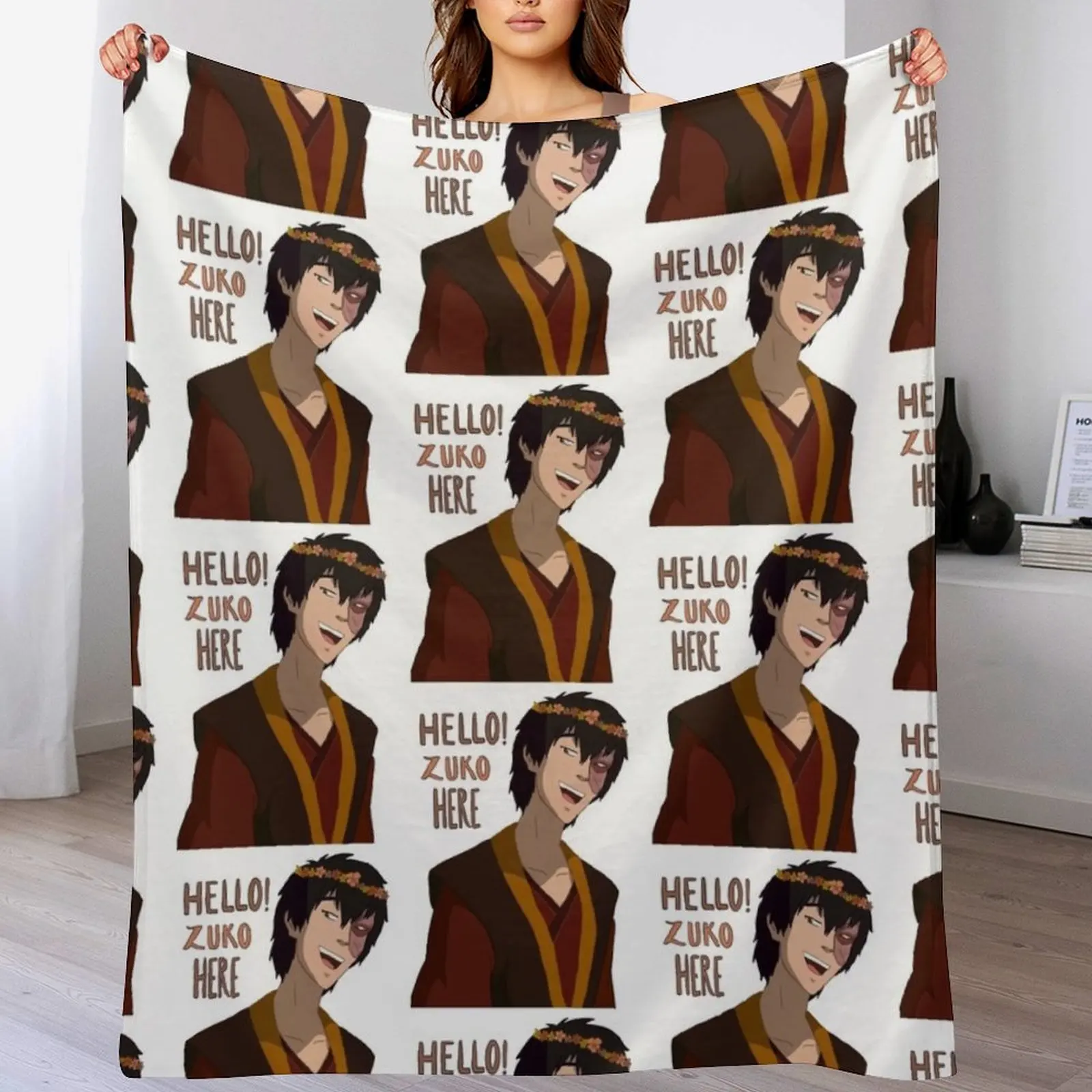 

Hello! Zuko Here - Avatar The Last Airbender Throw Blanket Warm Tourist Loose for winter Blankets