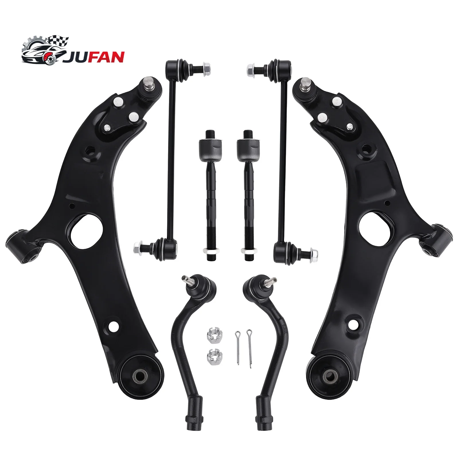 

MaXpeedingrods 8pc Front Lower Control Arms + Tie Rods + Sway Bars for Kia Optima 2012 - 2015 for Hyundai Azera 2012-2014