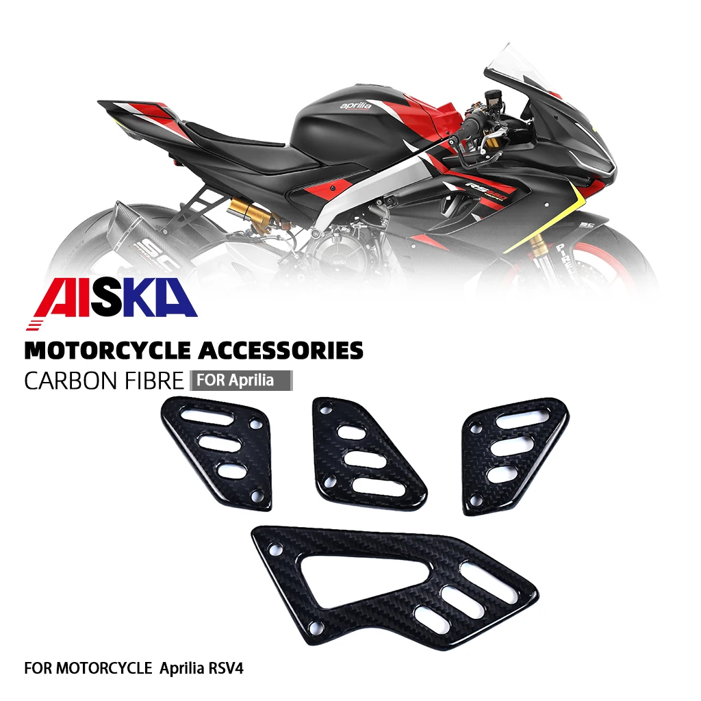 

3K Carbon Fiber Motorcycle Accessories For Aprilia RSV4 Fairings Kit Fairing Body Heel Guards 2021 2022 2023