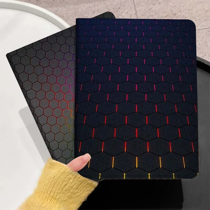 Carbon Fiber Luminous Gift For Huawei MediaPad T5 T10s M6 M5Lite SE Honor Tab 5 6 7 V7 V8 X8a X9a Pro Soft Tablet Case