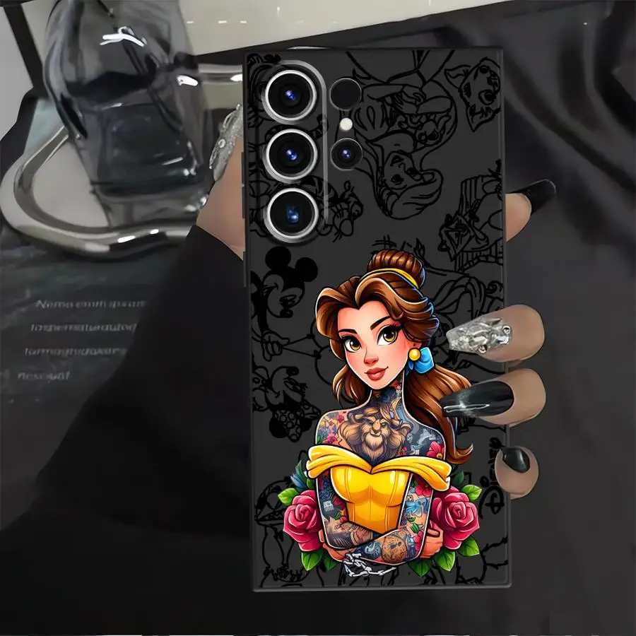 Disney Tattoo Ariel Princess Soft Back Phone Cover Case for Samsung Galaxy S9 S25 Ultra S21 S20 S25+ S24 Plus S24+ S22 S23 FE