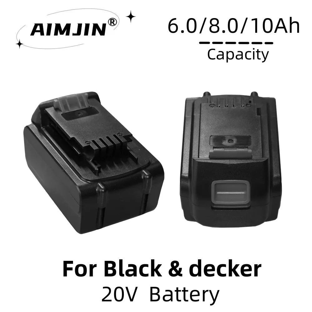 

AimJin Li-ion Rechargeable Battery 20V 10000mAh Is Suitable For The Whole BLACK DECKER 20 Model