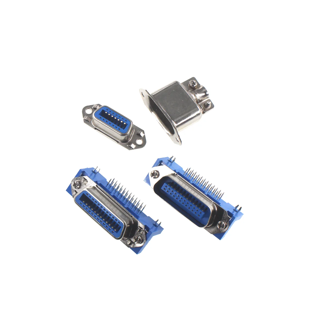 Male Female Centronics Connector 57 Series 14P 24P 36P 50Pin 90 Degree PCB Mount DIP Type Printer Socket