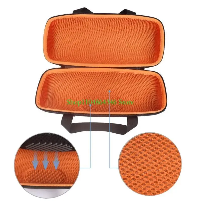 5ASD Portable Travel Eva Carrying Box per 3 Wireless Speaker Storage Borse Design cerniera facile da aprire