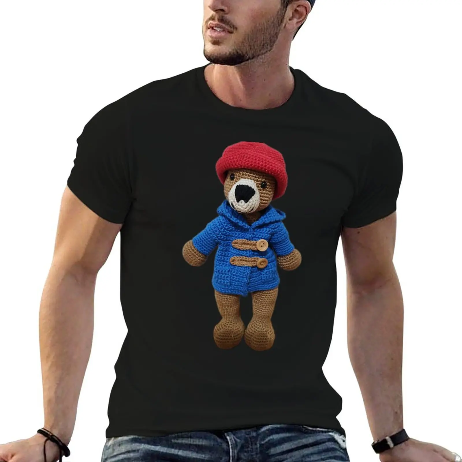

Crochet Bear T-Shirt man graphic t shirt t shirts for man graphic tees t shirts designer T-Shirt