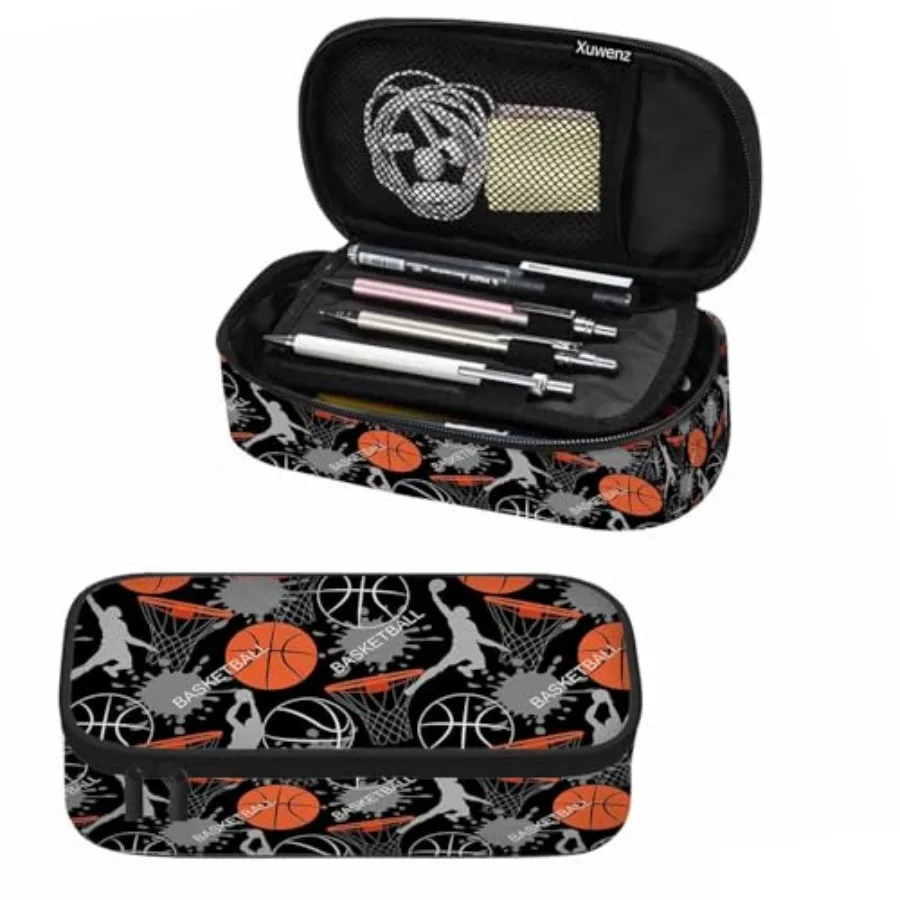 

Pencil Case Sports Energetic Athletes Pencil Bag Pen Markers Pouch Holder Organizer for Office Clerks