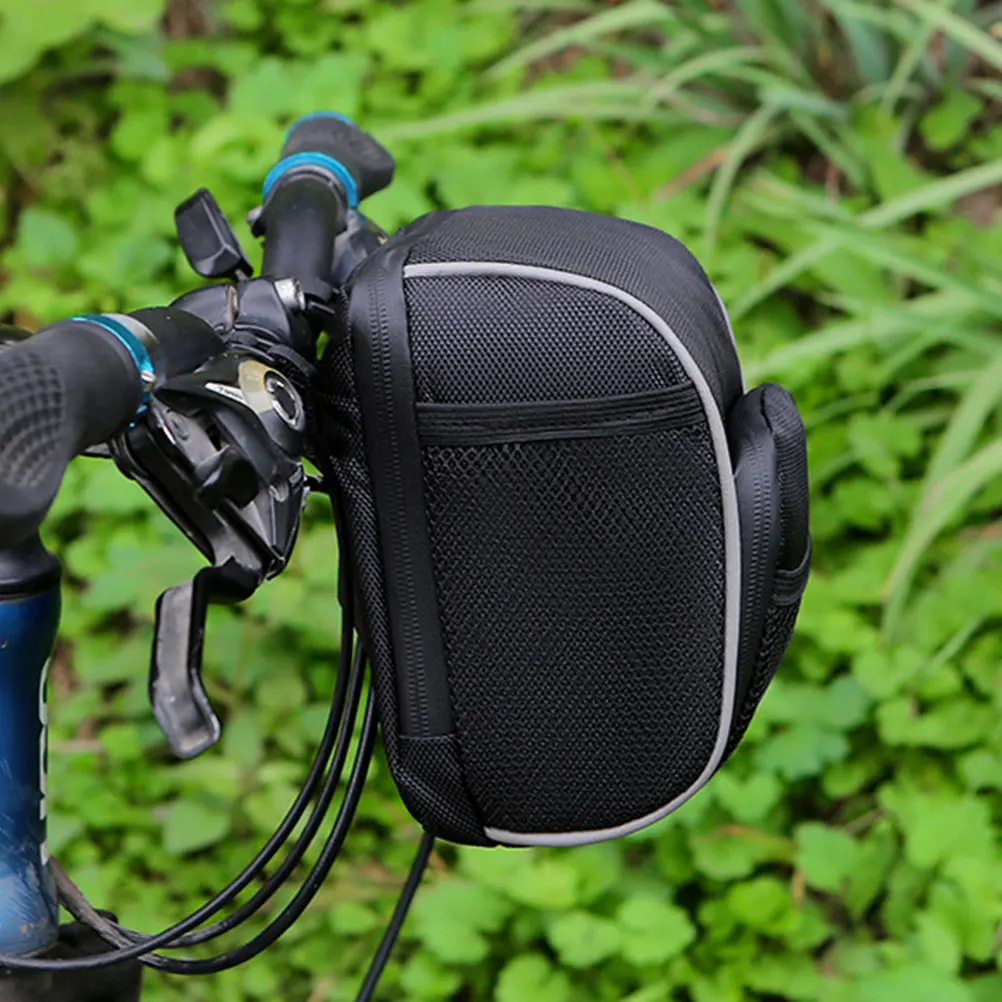 Waterproof Bike Frame Bag Outdoor Cycling Supply Wear-Resistant Pouch Front Beam Mount Smartphone Holder Keys Id Card Storage