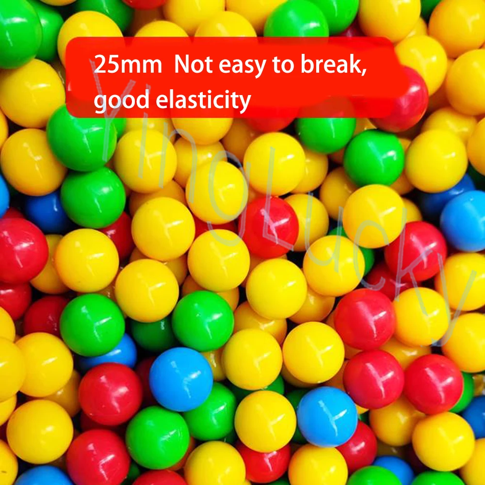 25mm 16mm Colorful Solid Balls for Shooting Machine Pinball Machine Colorful Plastic Beads for Arcade Bead Shooting Machine