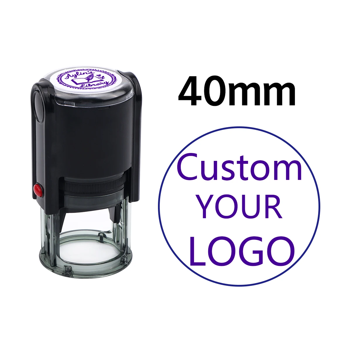 Aangepaste zelfinktende stempel met uw eigen logo, lichtgevoelige inkt / rubberen stempel, personaliseren uw logo Meerdere inktkleuropties