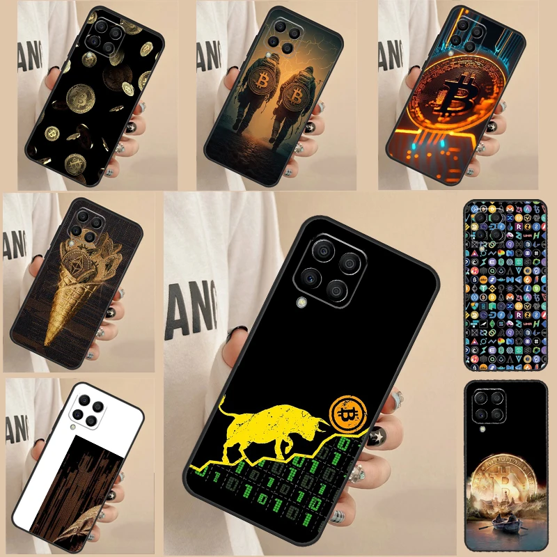 Crypto Currency Bitcoin BTC Case For Samsung Galaxy M12 M13 M14 M22 M32 M52 M11 M21 M31 M23 M33 M53 M20 M34 M54 Fundas