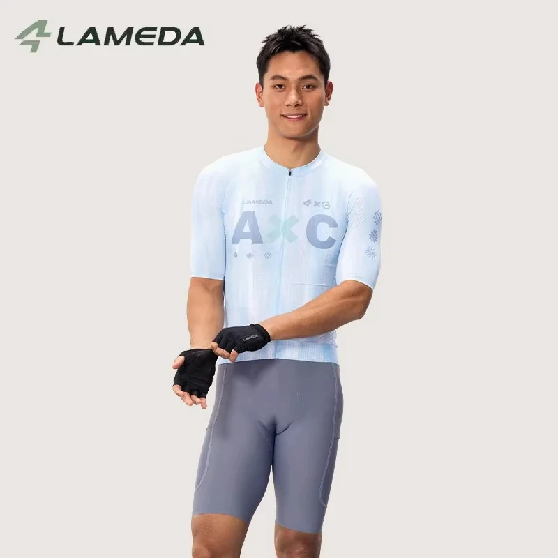 LAMEDA Cycling Jersey Men Women Summer Lightweight Breathable High Elasticity Quick-Drying Short Sleeved MTB Road Bike Tops