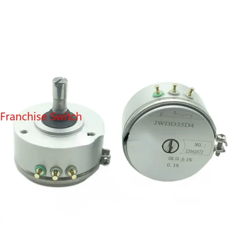 

New Precision Conductive Plastic Potentiometer JWDD35D4 5K ± 1% Angular Displacement Sensor