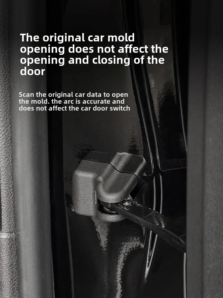 محدد الباب الغطاء الواقي ABS المضادة للصدأ قفل الباب الغطاء الواقي لتويوتا ألارد 40 سلسلة 2024 الملحقات الداخلية #4