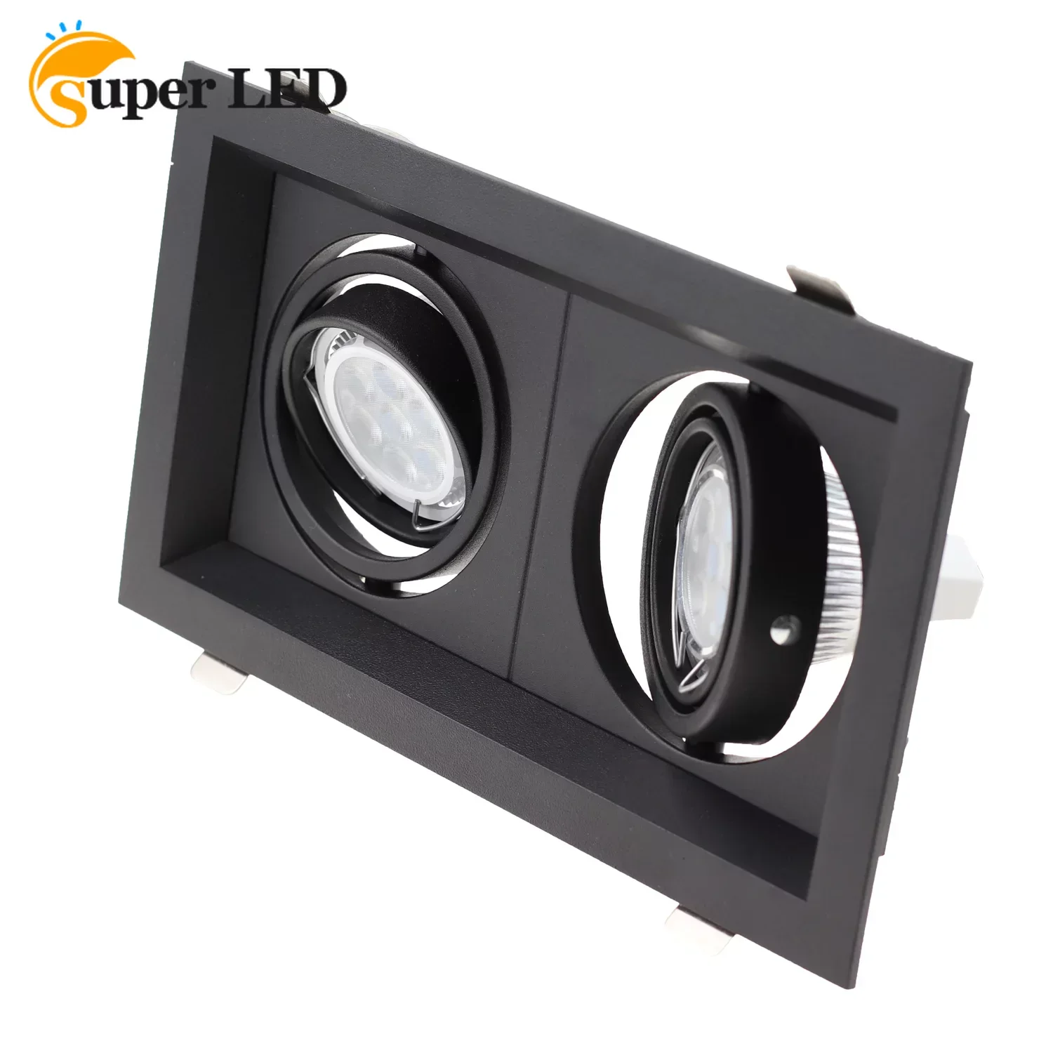 

LED Eyeball Recessed Ceiling Downlight LED Spot Eye Ball Bulb White Black Frame LED Eyeball Lamp Siling Fixture