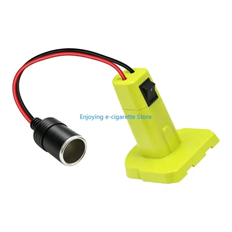 Werkzeugbatterie-Adapter auf 12-V-Buchse, für DW/MWK/RYB 18/20-V-Werkzeugbatterie, Auto-Feuerzeug-Steckdose für Lichter, Lüfter – Detail 8