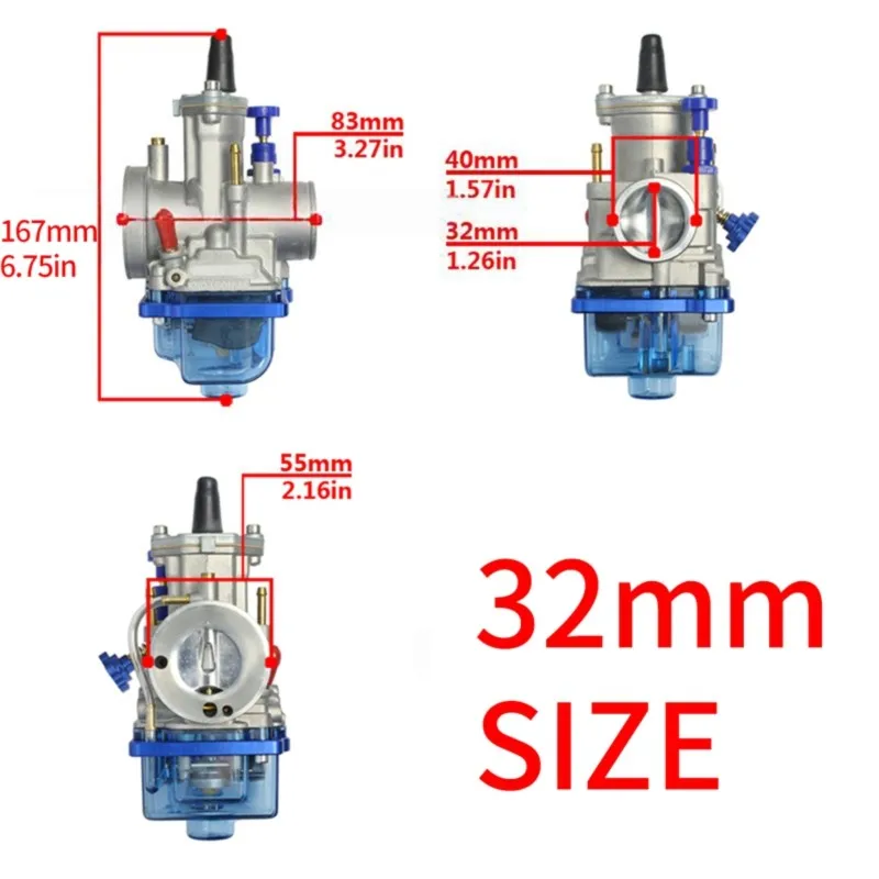 AEA6-Motorcycle Carburetor For Keihin PWK 28 Mm Scooters With Power Jet Motocross Universal Accessories Dirt Bike Racing