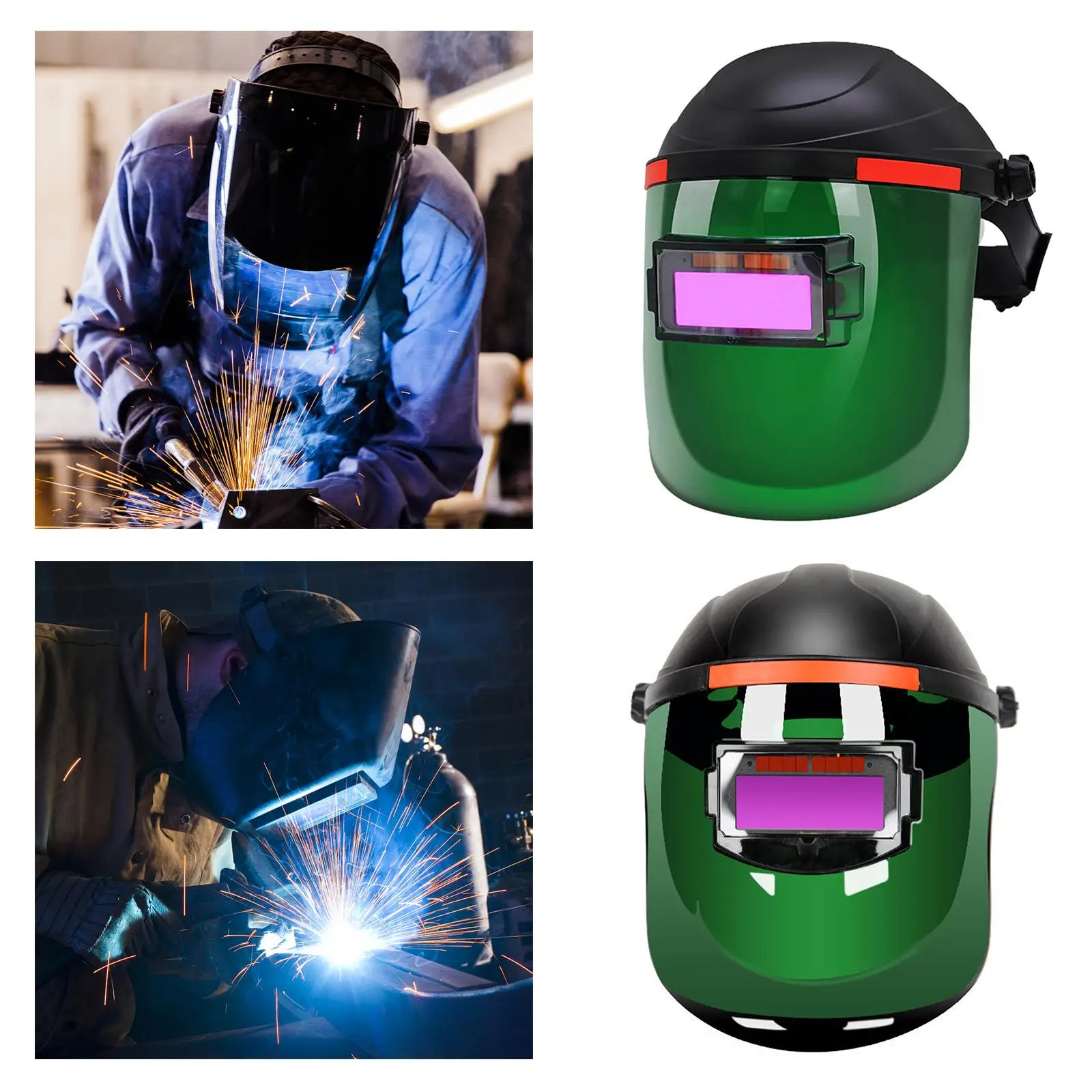 

Adjustable Solar Powered Auto Darkening Welding Helmet, Welder Glasses, Welding
