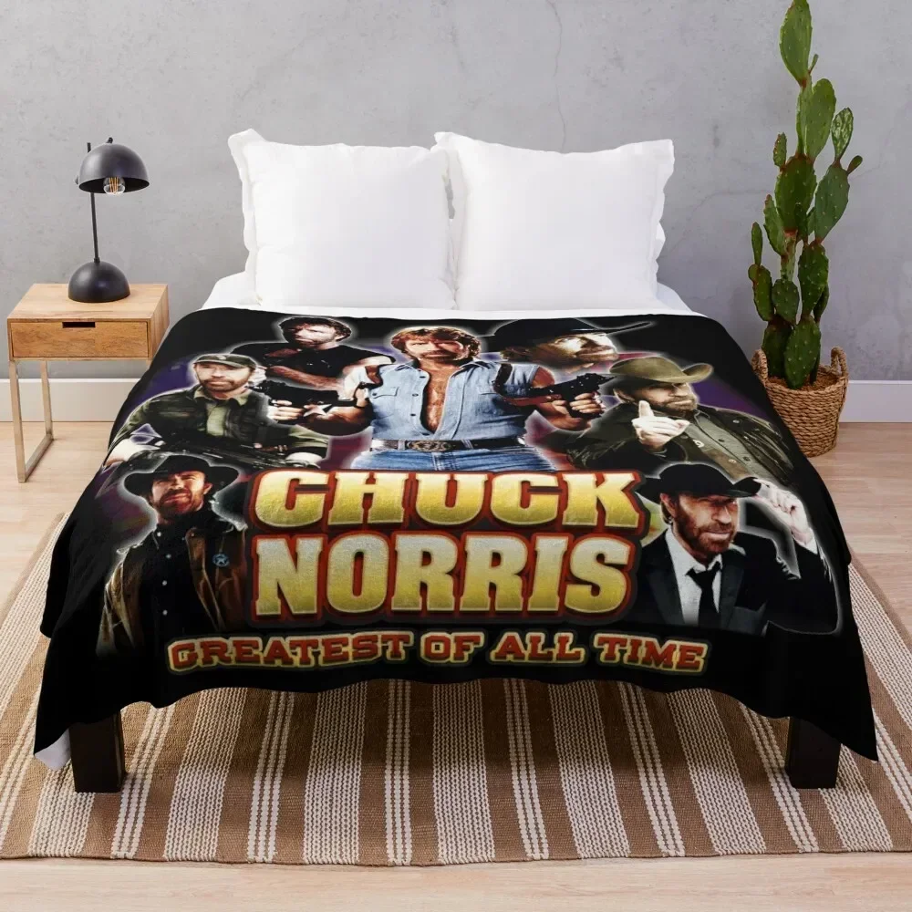 Chuck Norris GOAT Throw Blanket Bed covers Hairy Blankets