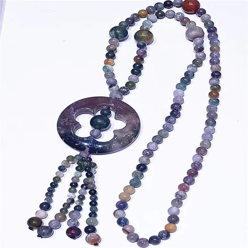 

Aquatic Sweater Outer Agate Necklace Chain Jadeite Jade Bracelet