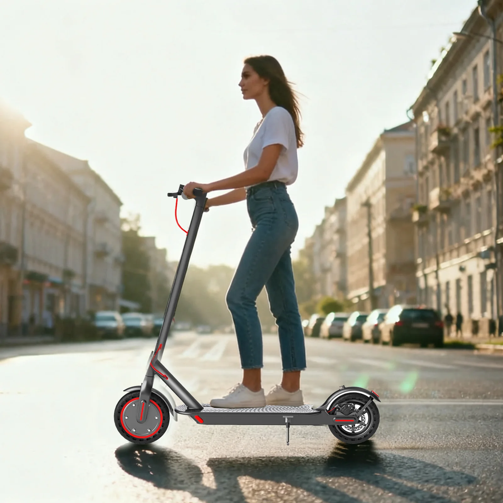 AOVOPRO M365 Elektroroller für Erwachsene, leistungsstarker Motor, 36V 10,5Ah, hohe Kapazität, 35 km Reichweite, 8,5 Zoll pannensichere Reifen, APP-Steuerung, E-Scooter – Detail 18