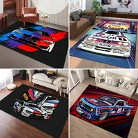 Racing Car Pattern Carpet for Bedroom Decor Non-slip Home Living Room Sofa Area Rugs Washable Coffee Table Bathroom Floor Mat