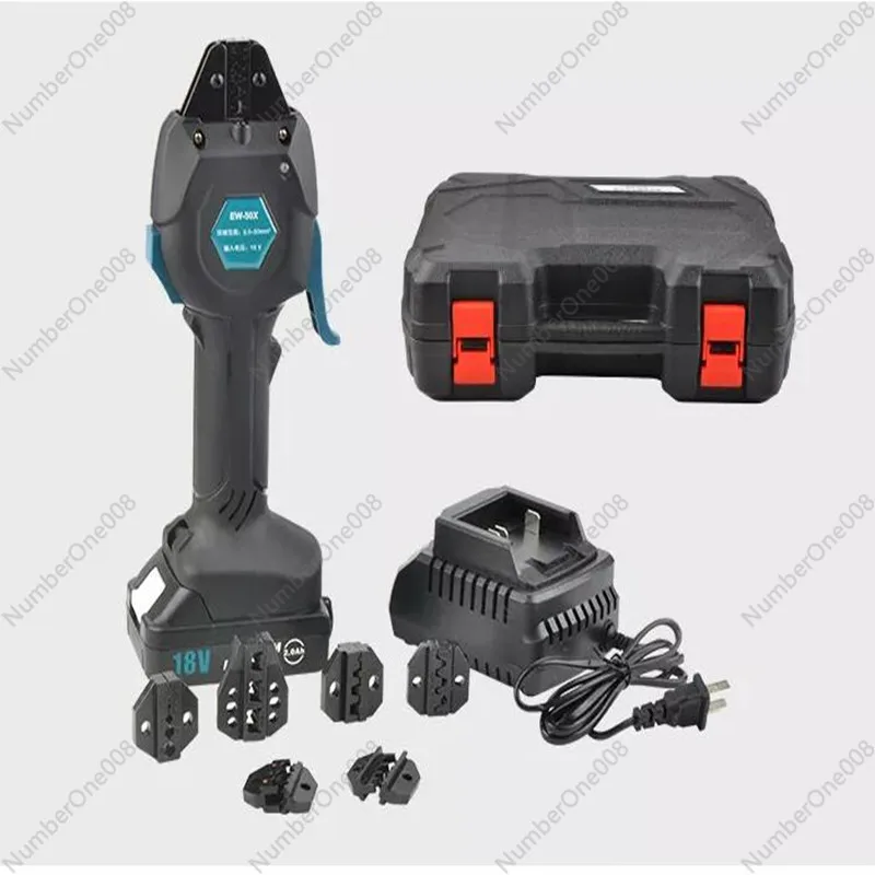 18V Rechargeable Crimping 16KN Electric Crimping Tool, Terminal Pre-insulated Tube Type Bare Terminal Crimping portable Tool