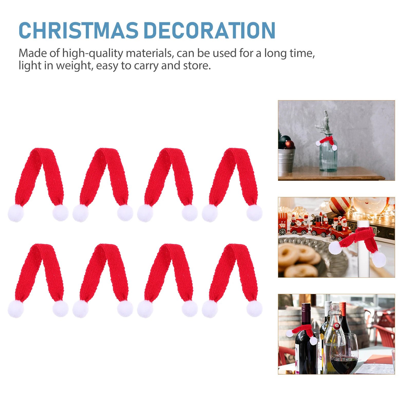 

Mini Decorative Scarf Practical Scarfs Neckerchiefs Toys Multi-functional Classic Lovely Delicate Christmas Decors