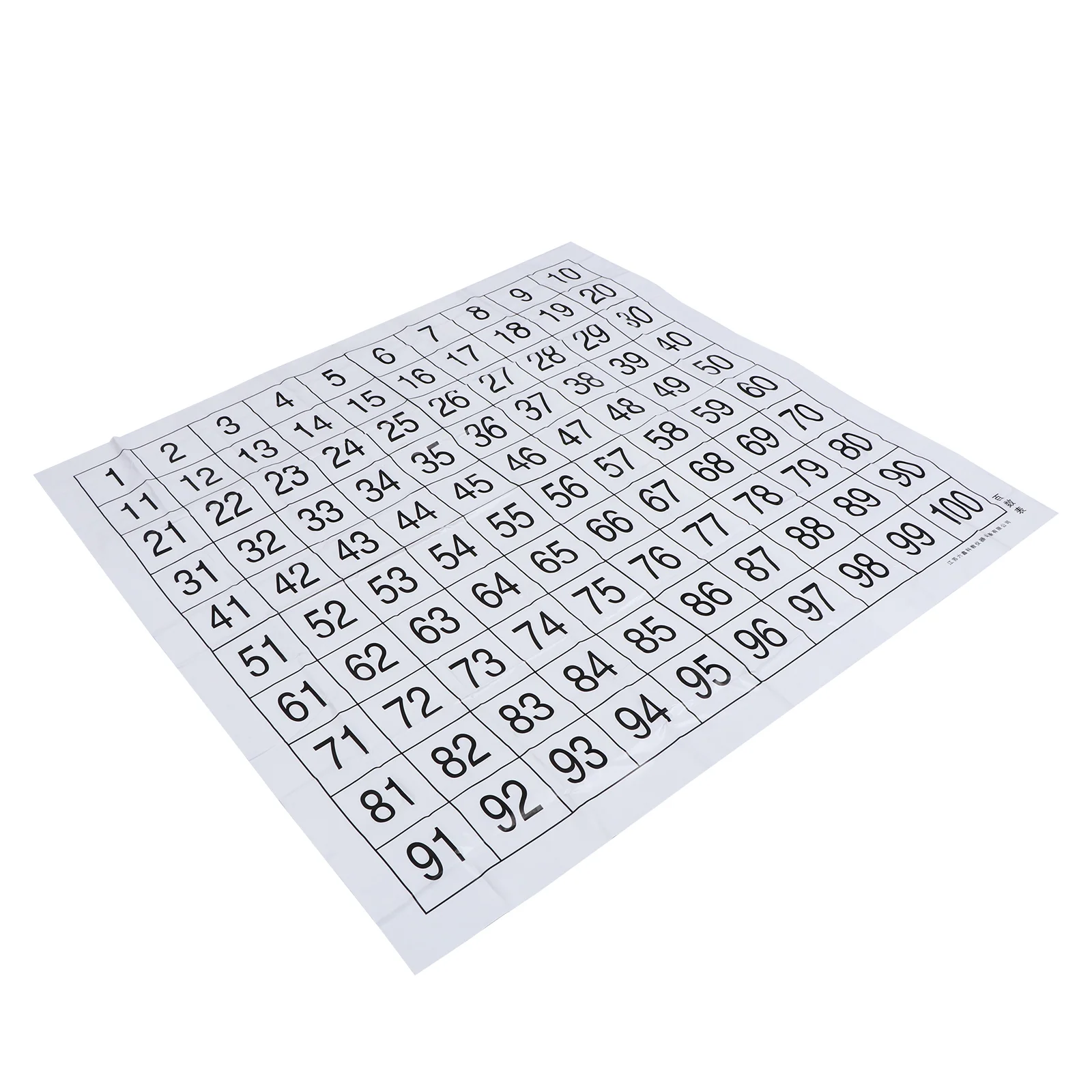 Poster Labels Hundreds Table Numbers Chart Educational Plaything Boy Children Wall Toddler