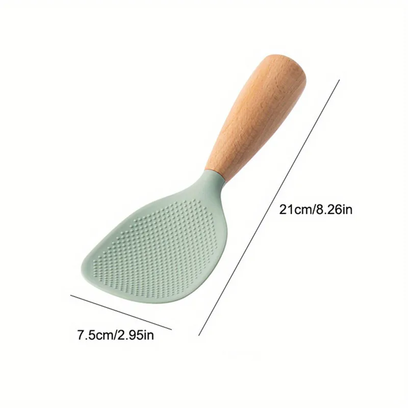Creative Vertical Rice Spoon Can Stand Up Silicone Rice Shovel Rice Cooker Rice Spoon Non-stick Rice Rice Spoon