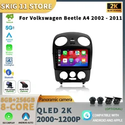 Android 14 For Volkswagen Beetle A4 2002-2011 Car Multimedia Stereo Navigation GPS Auto Carplay Radio 5G wifi Screen