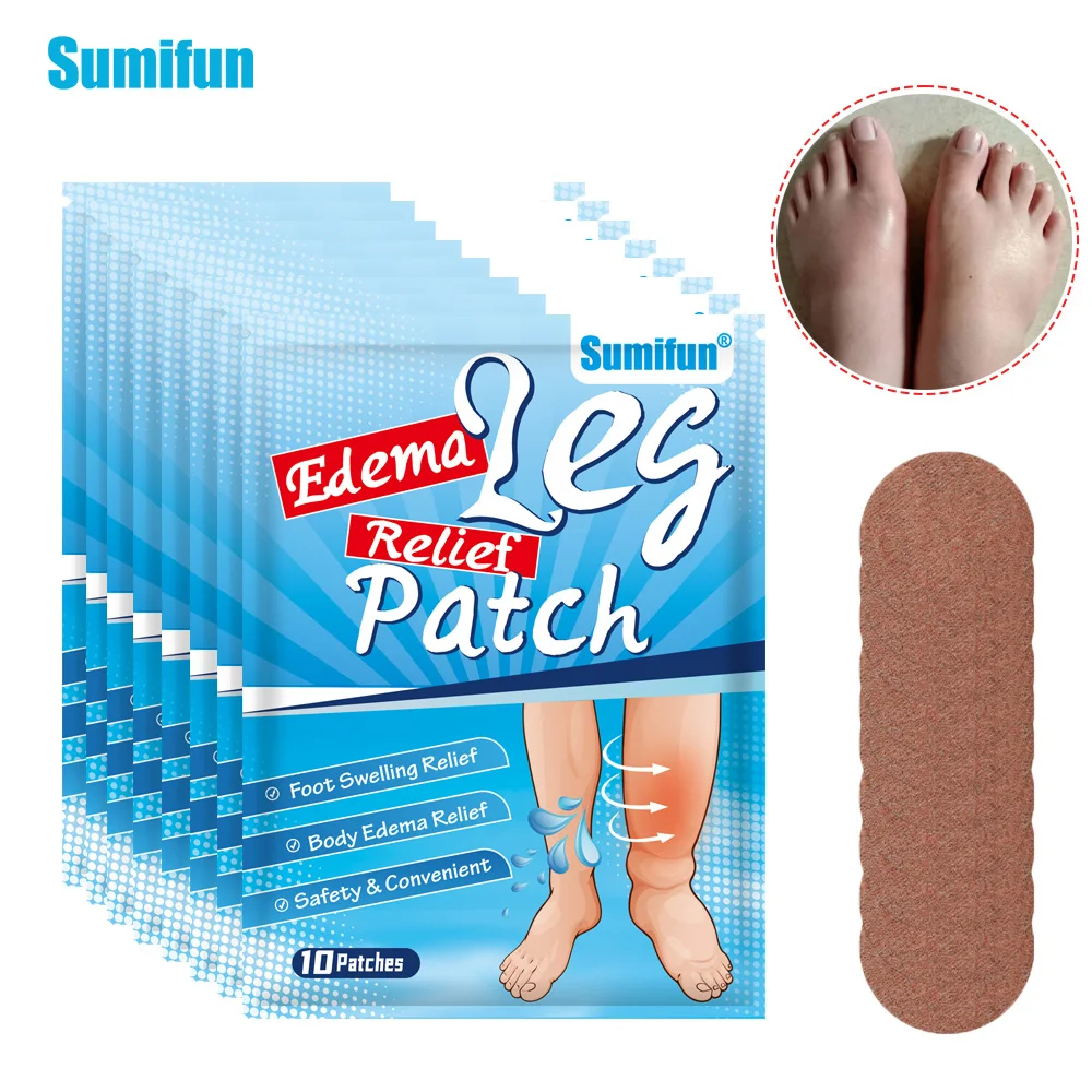 

20/40/60/80Pcs Sumifun Antiedematous Patch Foot Swelling Removal Leg Edema Pain Sticker Thigh Dropsy Body Care Treatment Plaster