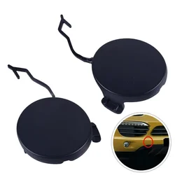 2pcs For Porsche Cayenne 2011-2014 Front Bumper Tow Hook Eye Cap Cover Black Left 95850515500 Right 95850515600